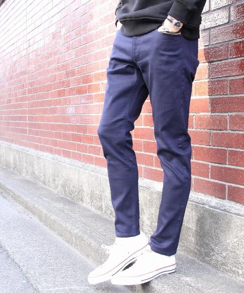 coen(コーエン)の「【スマイルプライス】イージースリムスキニーパンツ(coen EASY SLIM)2017SS(その他パンツ・メンズ・オリーブ/ネイビー/コバルトブルー/ブラック・MEDIUM/X-LARGE/LARGE/SMALL)」の3枚目の写真