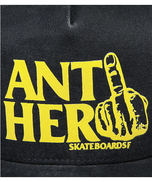 BEAMS（ビームス）の「ANTI HERO / “FINGER HERO”メッシュキャップ（キャップ・メンズ・ブラック/その他1・ONE SIZE）」の5枚目の写真