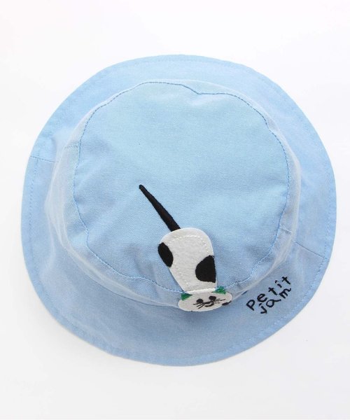 Petit jam（プチジャム）の「頭の上にねこリバーシブルハット（ハット・キッズ・レッド/ブルー・50/52/54/48）」の3枚目の写真