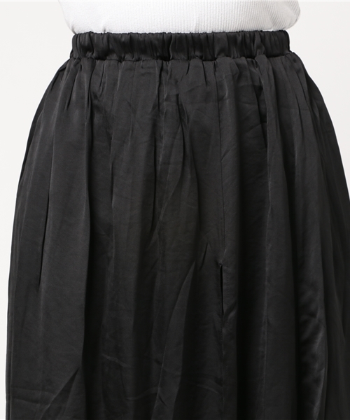 PUNYUS（プニュズ）の「スリットロングスカート（スカート・レディース・ブラック・3/2/1）」の5枚目の写真