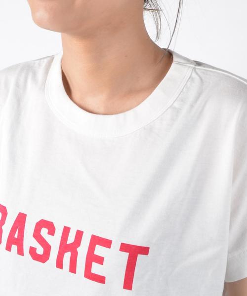 liflattie ships(リフラティ シップス)の「liflattie ships:プリント フレンチスリーブ TEE ◇(Tシャツ/カットソー・レディース・ホワイト/キャメル/チャコールグレー/グレー/マスタード・ONE SIZE)」の7枚目の写真