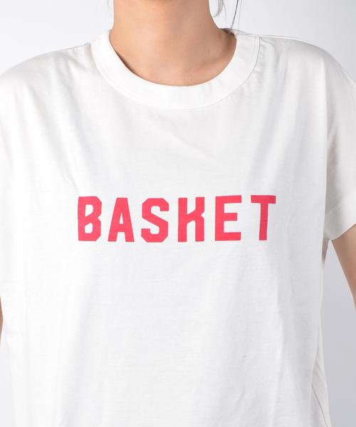 liflattie ships(リフラティ シップス)の「liflattie ships:プリント フレンチスリーブ TEE ◇(Tシャツ/カットソー・レディース・ホワイト/キャメル/チャコールグレー/グレー/マスタード・ONE SIZE)」の9枚目の写真