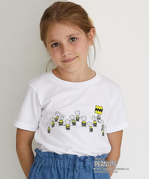 Green Label Relaxing グリーンレーベルリラクシング の キッズ 別注 チャーリー ブラウン ジグザグ Tシャツ カットソー Wear