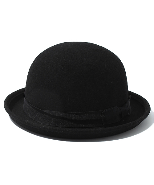 WEGO(ウィゴー)の「フェルトボーラーHAT2(ハット・レディース・ブラック/ワイン・FREE)」の1枚目の写真