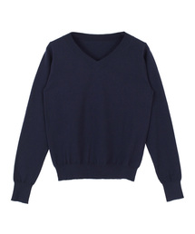 titivate | ｶｼﾐﾔﾀｯﾁｼﾝﾌﾟﾙVﾈｯｸﾆｯﾄﾌﾟﾙｵｰﾊﾞｰ(ニット/セーター)