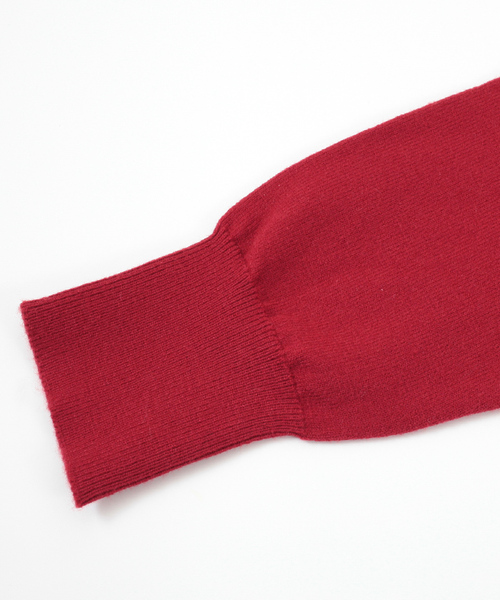 titivate（ティティベイト）の「ｶｼﾐﾔﾀｯﾁｼﾝﾌﾟﾙVﾈｯｸﾆｯﾄﾌﾟﾙｵｰﾊﾞｰ（ニット/セーター・レディース・レッド/ベージュ/杢グレー/ネイビー/ホワイト/ブラック/ブラウン・L/M/S）」の17枚目の写真