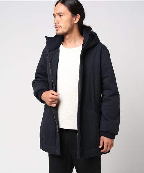 quadro(クオドロ)の「ギャバピーチバイオフードハーフブルゾン(ブルゾン・メンズ・カーキ/ネイビー・MEDIUM/LARGE)」の10枚目の写真