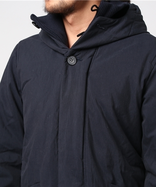 quadro(クオドロ)の「ギャバピーチバイオフードハーフブルゾン(ブルゾン・メンズ・カーキ/ネイビー・MEDIUM/LARGE)」の7枚目の写真