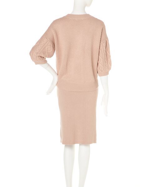 FREE'S MART（フリーズマート）の「バルーン袖ニットセットアップ（ワンピース・レディース・グレー/ピンク/グリーン・FREE）」の22枚目の写真