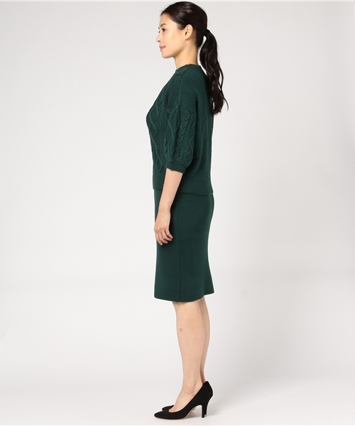 FREE'S MART（フリーズマート）の「バルーン袖ニットセットアップ（ワンピース・レディース・グレー/ピンク/グリーン・FREE）」の5枚目の写真