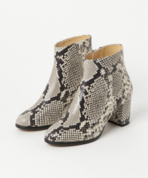 HYSTERIC GLAMOUR | CHUNKY HEEL SKINNY PYTHONショートブーツ(ブーツ)