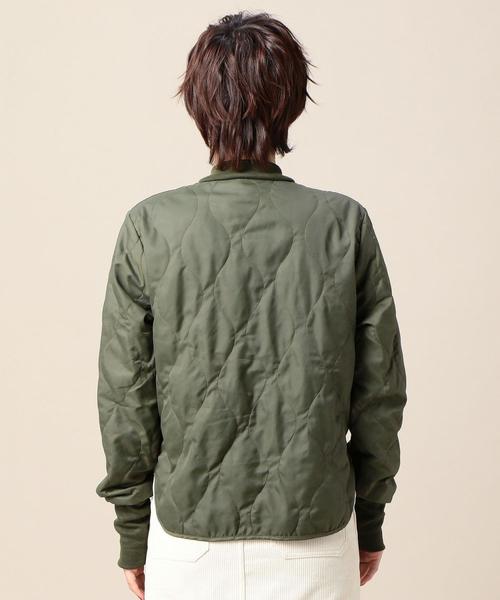 BEAUTY&YOUTH UNITED ARROWS（ビューティーアンドユースユナイテッドアローズ）の「【別注】＜FIVEBROTHER＞キルティングジャケット（ミリタリージャケット・レディース・ブラック/オリーブ・FREE）」の12枚目の写真
