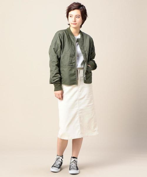 BEAUTY&YOUTH UNITED ARROWS（ビューティーアンドユースユナイテッドアローズ）の「【別注】＜FIVEBROTHER＞キルティングジャケット（ミリタリージャケット・レディース・ブラック/オリーブ・FREE）」の9枚目の写真