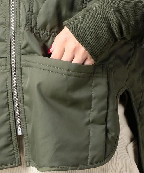 BEAUTY&YOUTH UNITED ARROWS（ビューティーアンドユースユナイテッドアローズ）の「【別注】＜FIVEBROTHER＞キルティングジャケット（ミリタリージャケット・レディース・ブラック/オリーブ・FREE）」の13枚目の写真