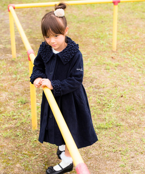 Catherine Cottage（キャサリンコテージ）の「フリースラッフルコート（その他アウター・キッズ・ホワイト/パープル/ネイビー/ピンク/ブルー系その他/パープル系その他/ピンク系その他/ホワイト系その他2/ブルー系その他2・110/120/130/140）」の4枚目の写真