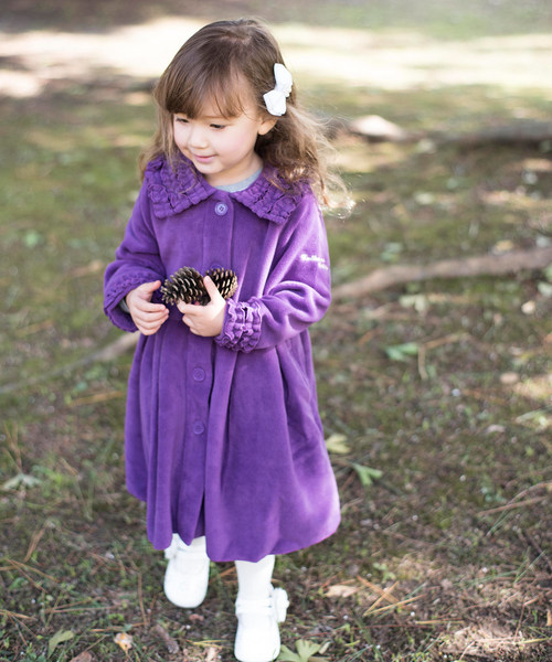 Catherine Cottage（キャサリンコテージ）の「フリースラッフルコート（その他アウター・キッズ・ホワイト/パープル/ネイビー/ピンク/ブルー系その他/パープル系その他/ピンク系その他/ホワイト系その他2/ブルー系その他2・110/120/130/140）」の7枚目の写真