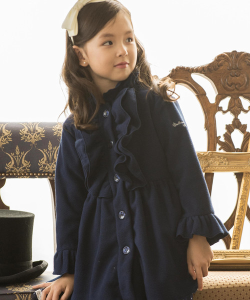 Catherine Cottage（キャサリンコテージ）の「フリースラッフルコート（その他アウター・キッズ・ホワイト/パープル/ネイビー/ピンク/ブルー系その他/パープル系その他/ピンク系その他/ホワイト系その他2/ブルー系その他2・110/120/130/140）」の3枚目の写真