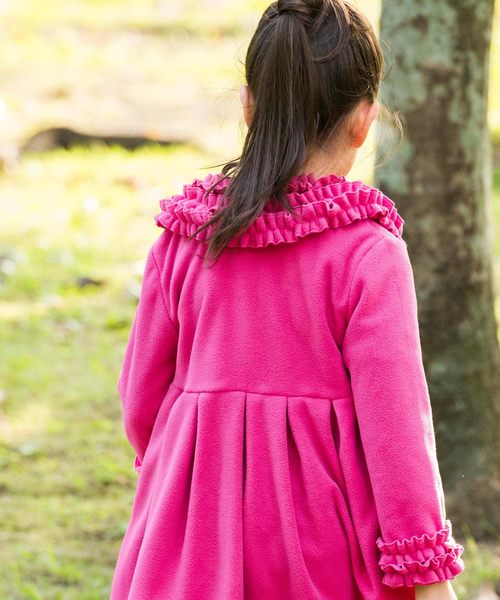 Catherine Cottage（キャサリンコテージ）の「フリースラッフルコート（その他アウター・キッズ・ホワイト/パープル/ネイビー/ピンク/ブルー系その他/パープル系その他/ピンク系その他/ホワイト系その他2/ブルー系その他2・110/120/130/140）」の9枚目の写真