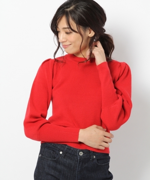 laboratory work（ラボラトリーワーク）の「パワショルプルオーバー（ニット/セーター・レディース・ブラック/レッド/杢グレー/ブルー・MEDIUM）」の13枚目の写真