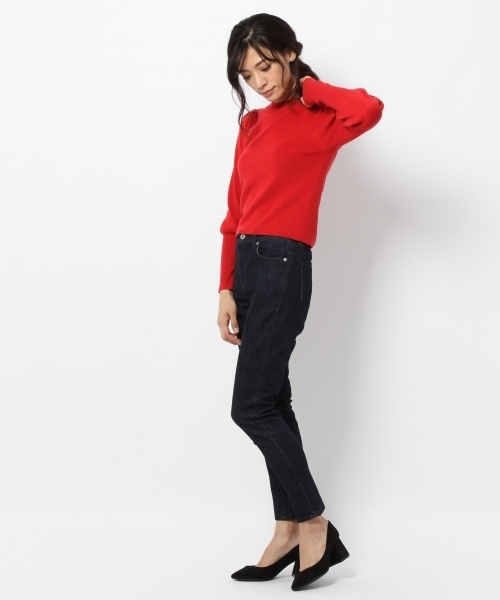 laboratory work（ラボラトリーワーク）の「パワショルプルオーバー（ニット/セーター・レディース・ブラック/レッド/杢グレー/ブルー・MEDIUM）」の16枚目の写真