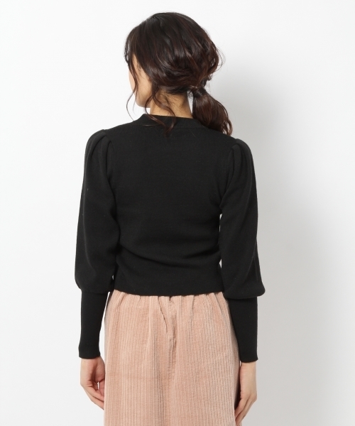 laboratory work（ラボラトリーワーク）の「パワショルプルオーバー（ニット/セーター・レディース・ブラック/レッド/杢グレー/ブルー・MEDIUM）」の11枚目の写真