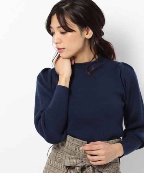 laboratory work（ラボラトリーワーク）の「パワショルプルオーバー（ニット/セーター・レディース・ブラック/レッド/杢グレー/ブルー・MEDIUM）」の6枚目の写真