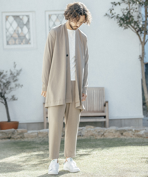 ANGENEHM（アンゲネーム）の「mj5327-Rough Gown Coat コート（その他アウター・メンズ・ブラック/ベージュ/ネイビー・M/L/S）」の5枚目の写真