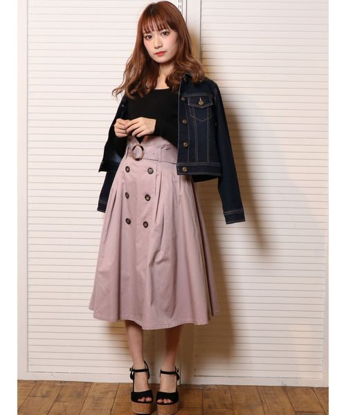 dazzlin（ダズリン）の「コンパクトGジャン（ブルゾン・レディース・ブルー/インディゴブルー・MEDIUM/SMALL）」の8枚目の写真