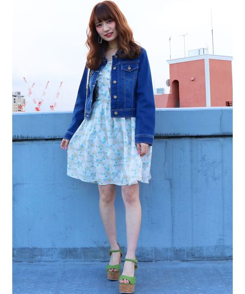 dazzlin（ダズリン）の「コンパクトGジャン（ブルゾン・レディース・ブルー/インディゴブルー・MEDIUM/SMALL）」の11枚目の写真