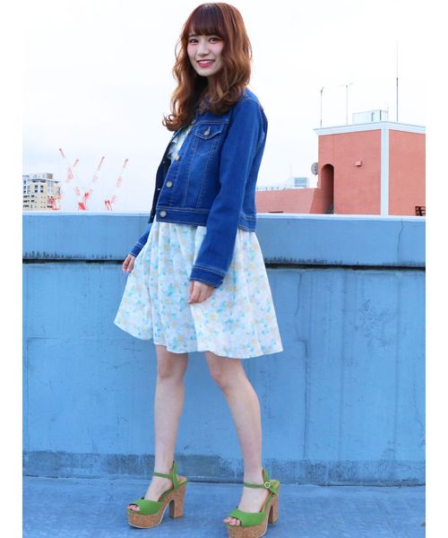 dazzlin（ダズリン）の「コンパクトGジャン（ブルゾン・レディース・ブルー/インディゴブルー・MEDIUM/SMALL）」の12枚目の写真