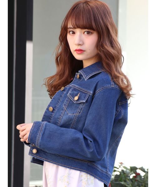 dazzlin（ダズリン）の「コンパクトGジャン（ブルゾン・レディース・ブルー/インディゴブルー・MEDIUM/SMALL）」の13枚目の写真