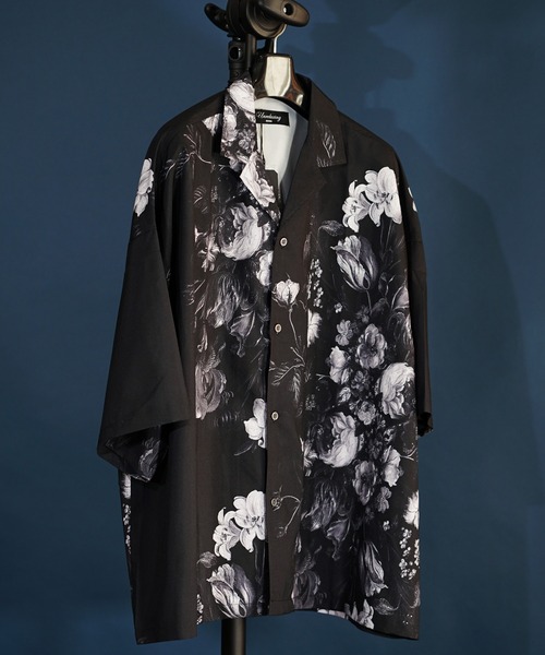 セール】ビッグシルエット総柄開襟アロハシャツ（シャツ/ブラウス