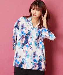 unrelaxing（アンリラクシング）の「ビッグシルエット総柄開襟アロハシャツ（シャツ/ブラウス）」