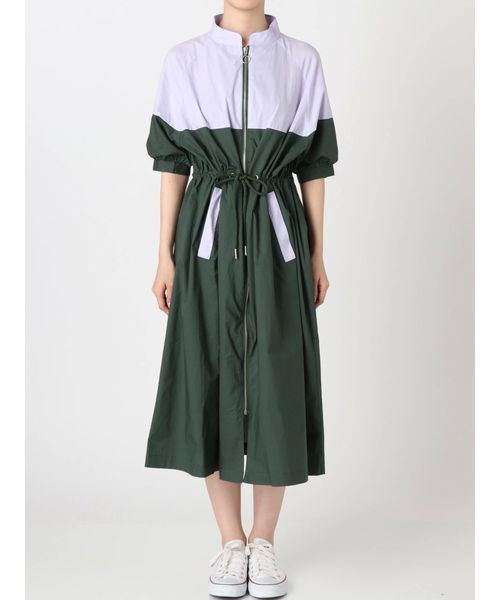 jouetie(ジュエティ)の「バイカラ―2WAY ワンピース(ワンピース・レディース・レッド/グリーン/ベージュ・MEDIUM)」の22枚目の写真