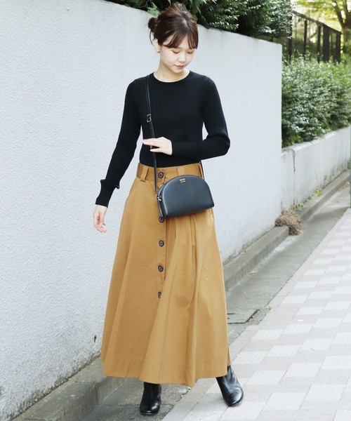 Dickies（ディッキーズ）の「【Dickies/ディッキーズ】JS別注 ボタンスカート◆（スカート・レディース・ブラック/キャメル・36/38）」の6枚目の写真