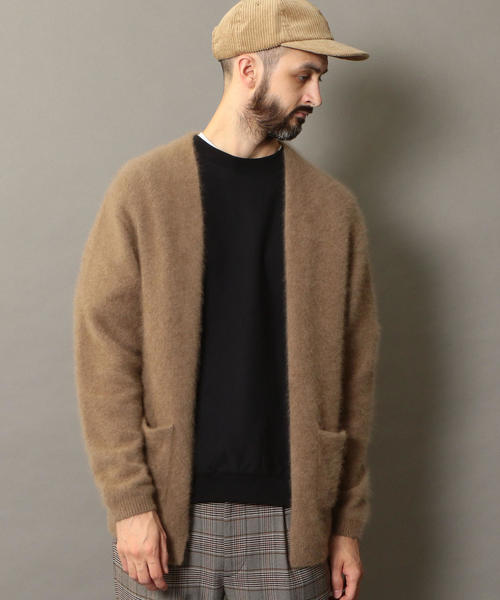BEAUTY&YOUTH UNITED ARROWS(ビューティーアンドユースユナイテッドアローズ)の「BY ヘアリー ノーボタン カーディガン ◆(カーディガン/ボレロ・メンズ・ベージュ/ダークグリーン/ネイビー・SMALL/MEDIUM/LARGE/X-LARGE)」の4枚目の写真