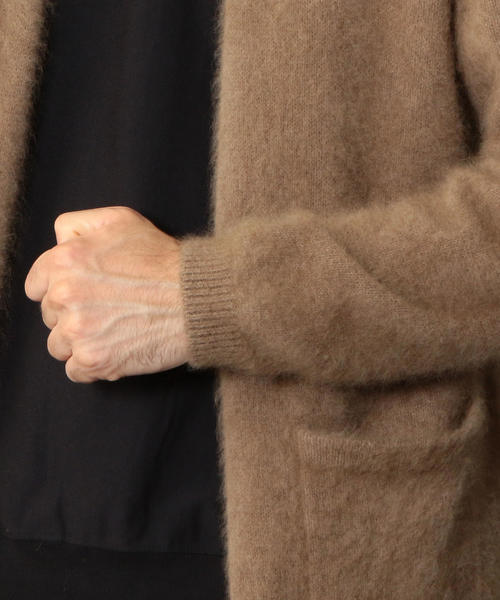 BEAUTY&YOUTH UNITED ARROWS(ビューティーアンドユースユナイテッドアローズ)の「BY ヘアリー ノーボタン カーディガン ◆(カーディガン/ボレロ・メンズ・ベージュ/ダークグリーン/ネイビー・SMALL/MEDIUM/LARGE/X-LARGE)」の9枚目の写真