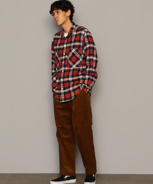 Dickies（ディッキーズ）の「別注 [ディッキーズ] SC Dickies GLR コーデュロイ 1プリーツ ワイド テーパード パンツ（その他パンツ・メンズ・ブラウン/ブラック/ダークグレー・32inch/28inch/30inch）」の7枚目の写真