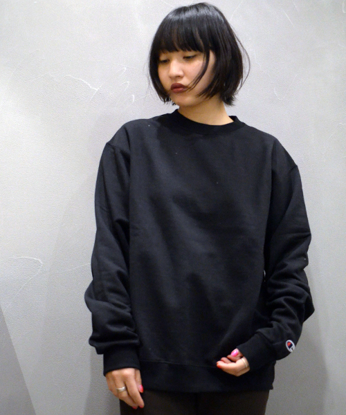 Champion(チャンピオン)の「【Champion / チャンピオン】S600 Long Sleeve Crew Neck Sweat 9oz Double Dry Eco(スウェット)」|ブラック
