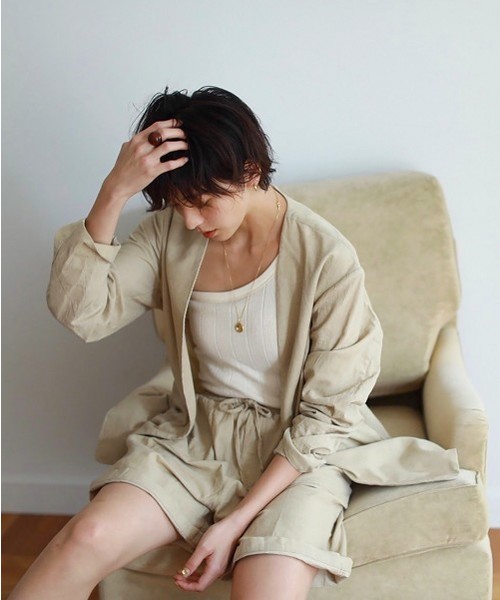 TODAYFUL（トゥデイフル）の「コーデュロイハーフパンツ（その他パンツ・レディース・チャコールグレー/ベージュ・FREE）」の9枚目の写真