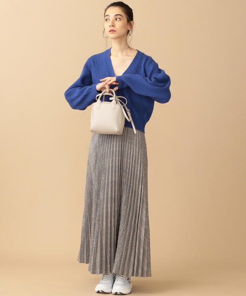 BEAUTY&YOUTH UNITED ARROWS（ビューティーアンドユースユナイテッドアローズ）の「BY フェイクレザースクエアミニボストン -2WAY- о（ボストンバッグ・レディース・パープル/ブラック/ライトグレー・FREE）」の7枚目の写真