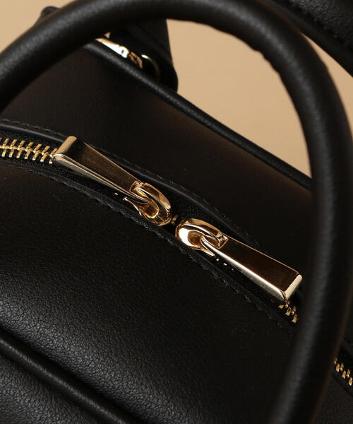 BEAUTY&YOUTH UNITED ARROWS（ビューティーアンドユースユナイテッドアローズ）の「BY フェイクレザースクエアミニボストン -2WAY- о（ボストンバッグ・レディース・パープル/ブラック/ライトグレー・FREE）」の16枚目の写真