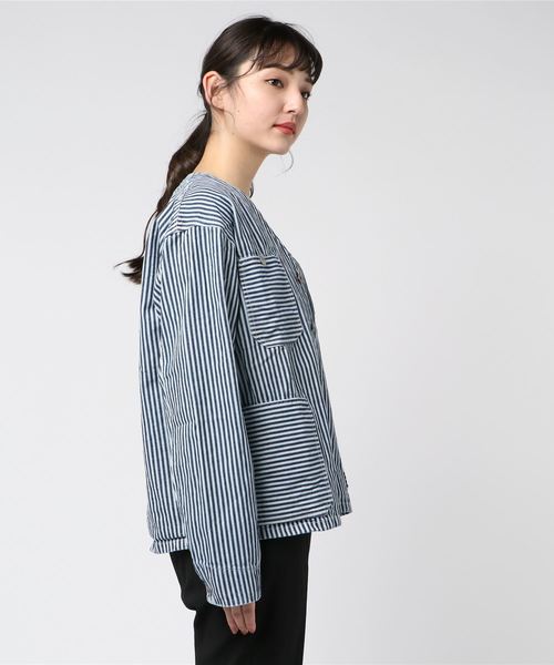 80s 90s ヒッコリーストライプ エンジニアジャケット XL レディース OLD BETTY'S（オールドベティーズ）の「Hickory Stripe Engineer