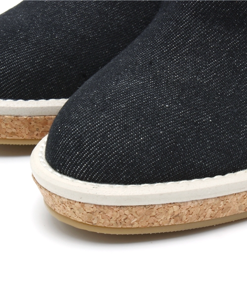 CIAOPANIC（チャオパニック）の「【Ciaopanic】　デニムウェッジヒールスリッポン（パンプス・レディース・アイボリー/ブラック・23.5cm/24.5cm）」の3枚目の写真