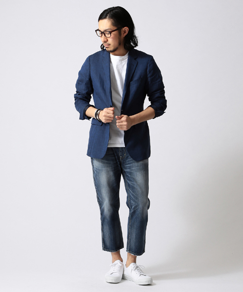 BEAMS（ビームス）の「○BEAMS / クロップド デニム（USED）（デニムパンツ・メンズ・インディゴブルー・30/32/33/31/29）」の9枚目の写真