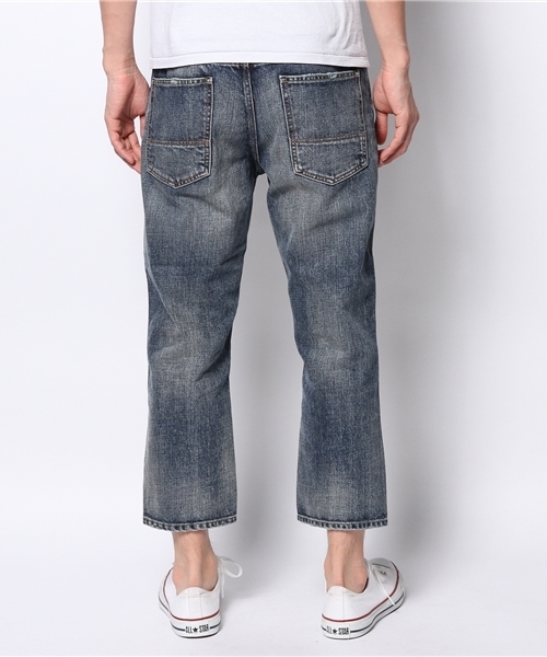 BEAMS（ビームス）の「○BEAMS / クロップド デニム（USED）（デニムパンツ・メンズ・インディゴブルー・30/32/33/31/29）」の2枚目の写真