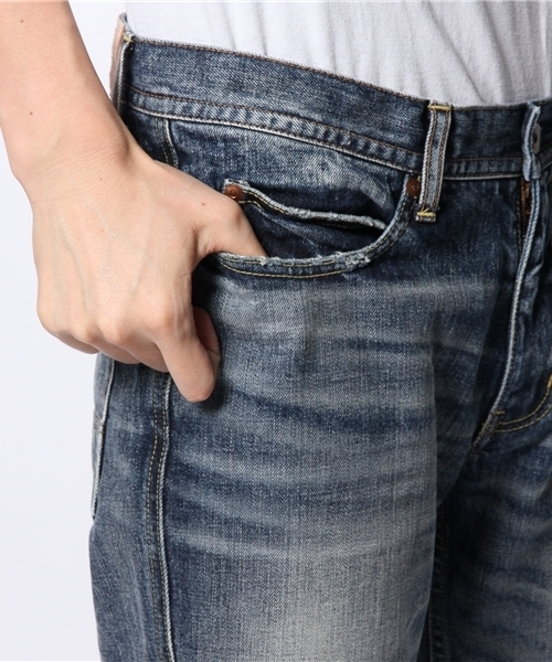 BEAMS（ビームス）の「○BEAMS / クロップド デニム（USED）（デニムパンツ・メンズ・インディゴブルー・30/32/33/31/29）」の5枚目の写真