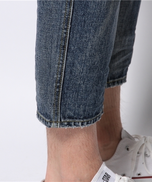 BEAMS（ビームス）の「○BEAMS / クロップド デニム（USED）（デニムパンツ・メンズ・インディゴブルー・30/32/33/31/29）」の6枚目の写真
