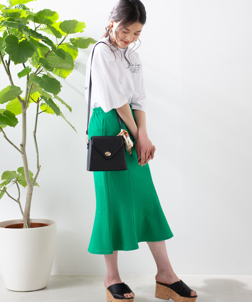 WEGO（ウィゴー）の「WEGO/スウェットマーメイドスカート（スカート・レディース・ブラック/パープル/グリーン・FREE）」の7枚目の写真