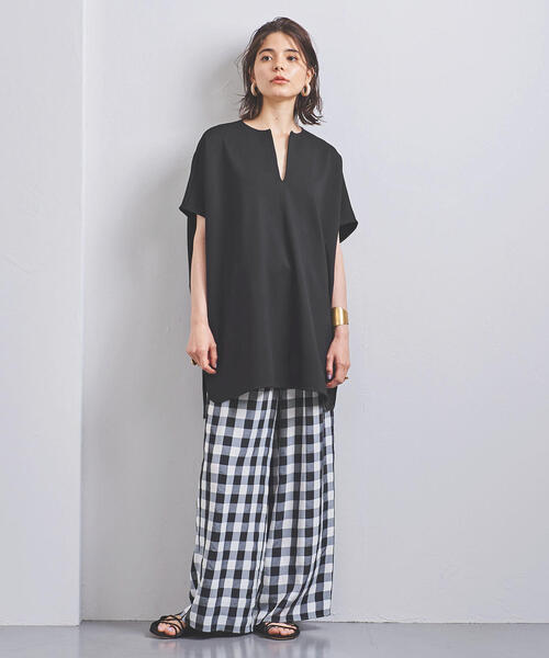 新品タグ付き　ユナイテッドアローズ　キーネックビッグプルオーバー　1.2万 UNITED ARROWS（ユナイテッドアローズ）の「＜STYLE for LIVING